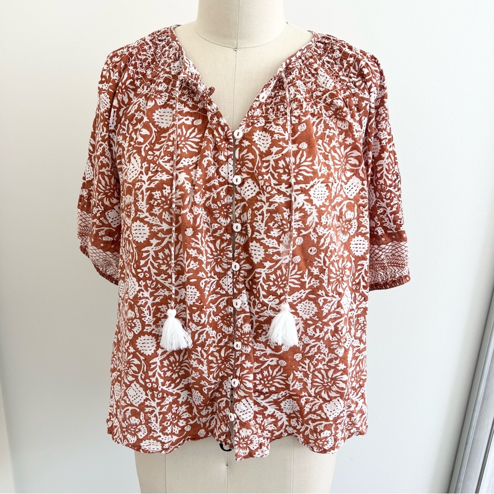 Cleobella Adele Button-Up Tie Blouse - image 3